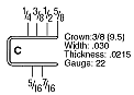 Senco C Wire Staples